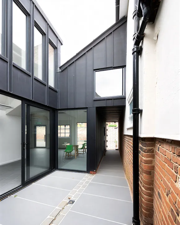 Abode Architects - Old Forge Conversion Courtyard in Farnham